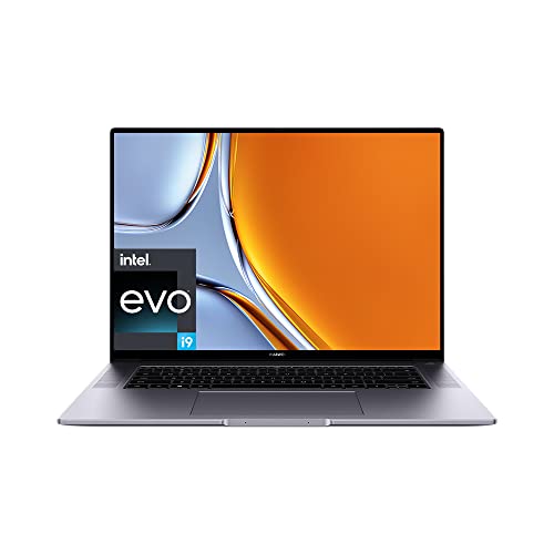 HUAWEI MateBook 16s | 16" 2.5K Touch Display | Intel12th Core i9-12900H | 16GB RAM | 1TB SSD | Windows 11 | QWERTZ | Grau | Schlankes Metallgehäuse | Fingerabdrucksensor | TÜV Rheinland low blue light von HUAWEI