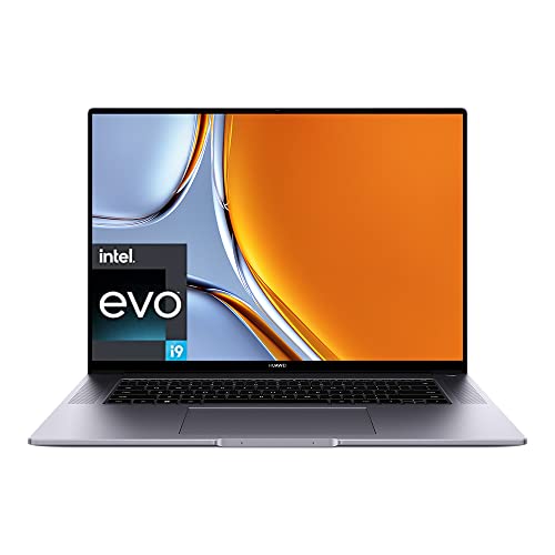 HUAWEI MateBook 16s 2023 | 16" 2.5 K True-Colour-Touchscreen | 13th Gen Intel Evo Platform Powered by Intel Core i9 | 16 GB RAM | 1 TB SSD | Windows 11 | Space Gray | TÜV Rheinland Low Blue Light von HUAWEI