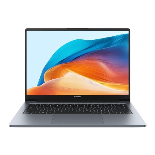 Huawei MateBook D 14 Laptop, i5-12450H, 12th Gen Intel Core i5 Prozessor, FullView Eye Comfort Display, 16 GB RAM, 512 GB SSD, 14 Zoll Laptop, Windows 11 Home, Deutsche Version, Space Gray von HUAWEI