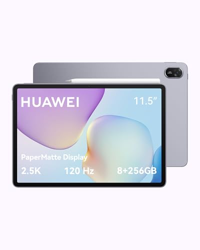 HUAWEI MatePad 11,5" 2025 Tablet mit M-Pencil, 2.5K 120Hz, PaperMatte Display, 8+256GB, 10.100 mAh Akku, Bis zu 14 Stunden Videowiedergabe, 40 W Supercharge, Wi-Fi 6, Gaming, Grau HUAWEI MatePad 11,5" 2025 Tablet mit M-Pencil, 2.5K 120Hz, PaperMatte Display, 8+256GB, 10.100 mAh Akku, Bis zu 14 Stunden Videowiedergabe, 40 W Supercharge, Wi-Fi 6, Gaming, Grau von HUAWEI