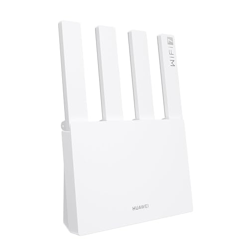 HUAWEI WiFi BE3, BE3600 Dualband-Wi-Fi-7-Router, Blitzschnelle Geschwindigkeiten, 2,5G-Ethernetanschluss, EasySetting, Visualisierte WLAN-Diagnose, Jugendschutz, HomeSec von HUAWEI