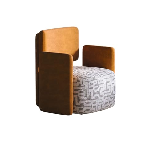 HUAYUSEDF Brauner italienischer minimalistischer Stil Wohnzimmer Sitzsack Stuhl Casual Schlafzimmer Lounge Sessel Kreativer Balkon Sofa Sitz von HUAYUSEDF