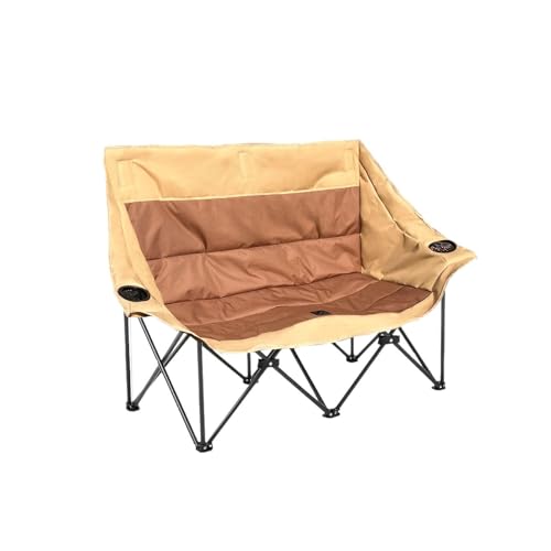 HUAYUSEDF Doppelte Rückenlehne, Camping, Outdoor, Klappstühle, tragbarer Strand-Campingstuhl, tragbar, faltbar, Wildangeln, Outdoor-Lounge-Stühle von HUAYUSEDF