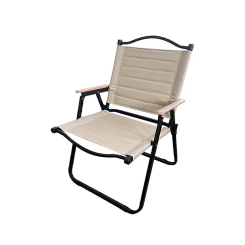 HUAYUSEDF Grauer Freizeit-Klappstuhl für den Außenbereich, tragbar und faltbar, Strand-Campingstuhl, leicht, Grasland, Outdoor, Lounge-Stühle von HUAYUSEDF