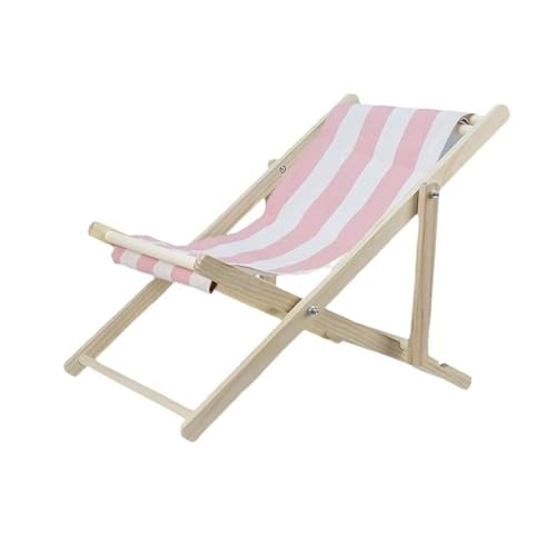 HUAYUSEDF Klappstühle für Camping, Outdoor, tragbar, faltbar, Strand-Campingstuhl, leicht, Grünland, Outdoor-Lounge-Stühle, Rosa gestreift von HUAYUSEDF