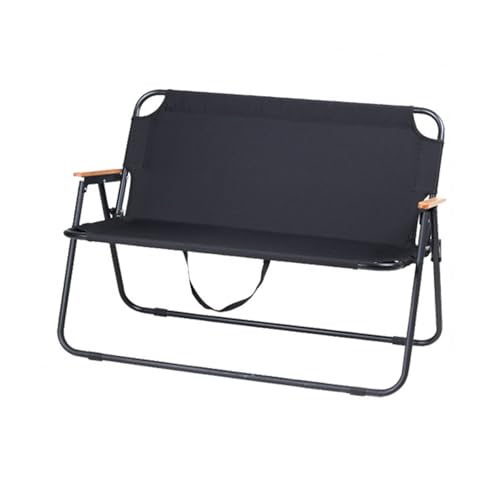 HUAYUSEDF Klappstühle für den Außenbereich, Grün und Schwarz, für den Strand, Campingstuhl, tragbar und faltbar, für Wiesen, leichte Outdoor-Liegestühle für Camping von HUAYUSEDF