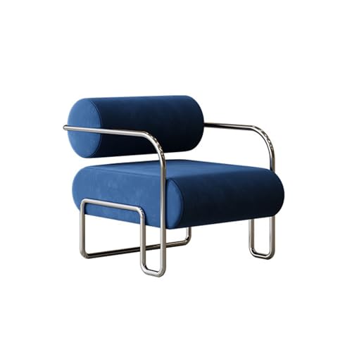 HUAYUSEDF Nordic Mid-Style Blue Living Room Bean Bag Chair Casual Bedroom Lounge Sessel Kreativer Balkon Sofa Sitz von HUAYUSEDF