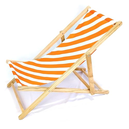 HUAYUSEDF Orange Freizeit Camping Outdoor Klappstühle Tragbar und Faltbar Strand Camping Stuhl Leicht Grasland Outdoor Lounge Stühle von HUAYUSEDF