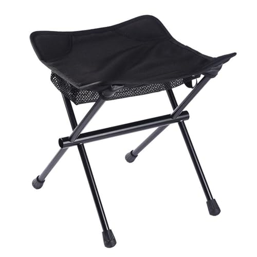 HUAYUSEDF Skizzieren Wild Fishing Outdoor Klappstühle Tragbar und Faltbar Grasland Campingstuhl Schwarz Leichte Camping Outdoor Lounge Stühle von HUAYUSEDF