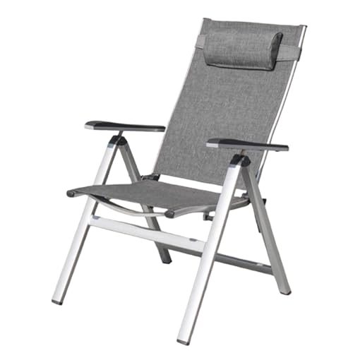 HUAYUSEDF Tragbarer, faltbarer Campingstuhl für den Außenbereich, leicht, Angeln, Campingstuhl mit Armlehnen, stabiler Strandstuhl, Outdoor-Lounge-Stuhl von HUAYUSEDF