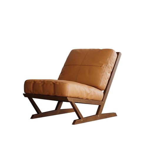 HUAYUSEDF Wabi-sabi Stil Massivholz Braun Wohnzimmer Sitzsack Stuhl Casual Schlafzimmer Lounge Sessel Kreativ Balkon Sofa Sitz von HUAYUSEDF