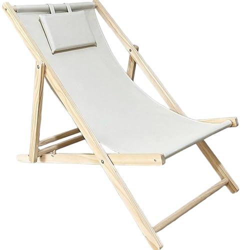 HUAYUSEDF Weißer Freizeit-Klappstuhl für Camping, Outdoor, tragbar und faltbar, Strand-Campingstuhl, leicht, Grasland, Outdoor, Lounge-Stühle von HUAYUSEDF