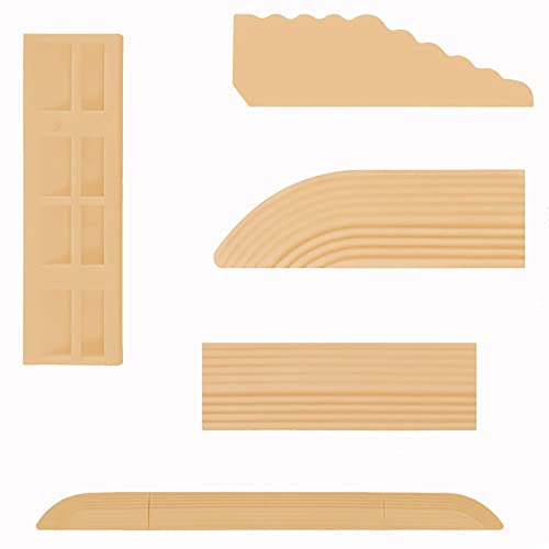 HUAYUWA Kehrschwellenstangen, Stufenrampe, Klettermatten-Set, passend für Ecovacs/Narwal/Roborock Roboter-Staubsauger-Zubehör (Beige) von HUAYUWA