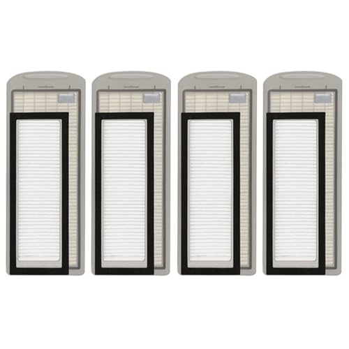 HUAYUWA Staubsauger-Zubehör-Set, kompatibel mit Narwal J1 J2, Kehrroboter Staubsauger und Wischmopp-Reiniger, Ersatzteile (4 HEPA-Filter (neue Version)) von HUAYUWA