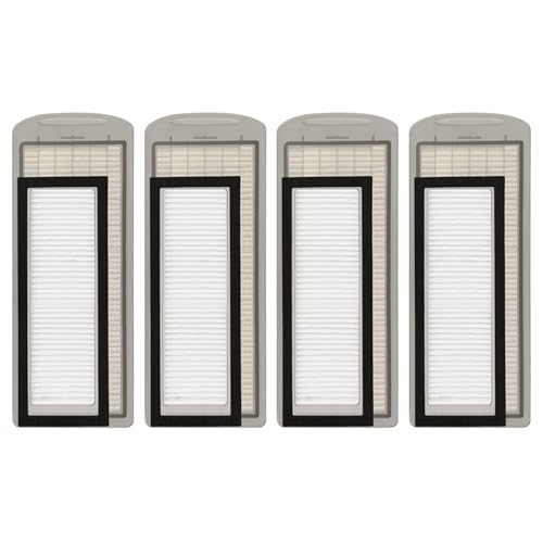 HUAYUWA Staubsaugerzubehör-Set, kompatibel mit Narwal J1 J2, Kehrroboter Staubsauger und Wischmopp-Reiniger, Ersatzteile (4 HEPA-Filter (alte Version)) von HUAYUWA