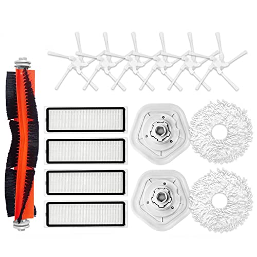 HUAYUWA Staubsaugerzubehör Set Ersatz passend für Dreame Bot W10/W10 Pro Roboter Staubsauger Ersatzteile, 1 Rollenbürste + 4 Filter + 6 Seitenbürsten + 2 Reinigungslappen + 2 Wischhalterung HUAYUWA Staubsaugerzubehör Set Ersatz passend für Dreame Bot W10/W10 Pro Roboter Staubsauger Ersatzteile, 1 Rollenbürste + 4 Filter + 6 Seitenbürsten + 2 Reinigungslappen + 2 Wischhalterung von HUAYUWA