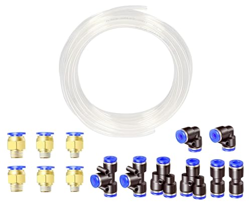 HUAZIZ 10 Meter Transparent PU Pneumatikschlauch Pneumatic Polyurethane Schlauch Flexibel Druckluftschlauch Außen 12 mm x Innen 8 mm, mit Pneumatikverbinder Air Push-Schnellkupplungen (Y/T/L/I förmig) HUAZIZ 10 Meter Transparent PU Pneumatikschlauch Pneumatic Polyurethane Schlauch Flexibel Druckluftschlauch Außen 12 mm x Innen 8 mm, mit Pneumatikverbinder Air Push-Schnellkupplungen (Y/T/L/I förmig) von HUAZIZ