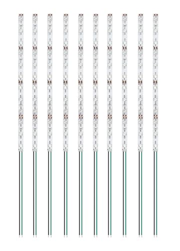 HUAZIZ 10pcs 200 mm VorDrahtete Streifen, 2835 SMD LED, 12-18V LED Streifen, Modellbau Led Beleuchtung, Grün HUAZIZ 10pcs 200 mm VorDrahtete Streifen, 2835 SMD LED, 12-18V LED Streifen, Modellbau Led Beleuchtung, Grün von HUAZIZ