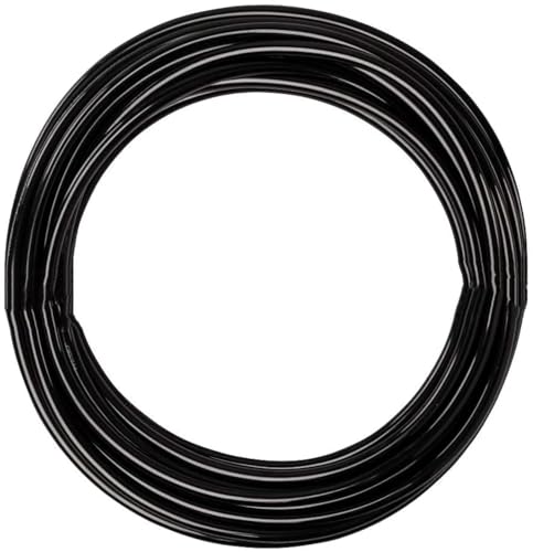 HUAZIZ 12 Meter PU Pneumatikschlauch Pneumatic Polyurethane Schlauch Flexibel Druckluftschlauch Außen 10 mm x Innen 6,5mm, Schwarz von HUAZIZ