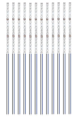 HUAZIZ 12 Stücke VorDrahtete Streifen, 2835 SMD LED, Blau, 12-18V Streifen for Modellbau Led Beleuchtung, 150 mm LED HUAZIZ 12 Stücke VorDrahtete Streifen, 2835 SMD LED, Blau, 12-18V Streifen for Modellbau Led Beleuchtung, 150 mm LED von HUAZIZ