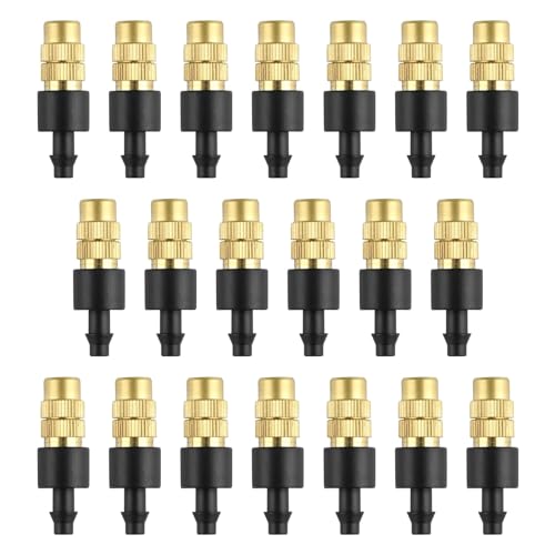 HUAZIZ 20 Stücke Stücke Bewässerungsdüse aus Messing, 4/7 mm Zerstäubungsmikrosprinkler, Einstellbar Kupfer Bewässerung Düse für Gartenbewässerung Gewächshaus Sämling Bewässerung HUAZIZ 20 Stücke Stücke Bewässerungsdüse aus Messing, 4/7 mm Zerstäubungsmikrosprinkler, Einstellbar Kupfer Bewässerung Düse für Gartenbewässerung Gewächshaus Sämling Bewässerung von HUAZIZ