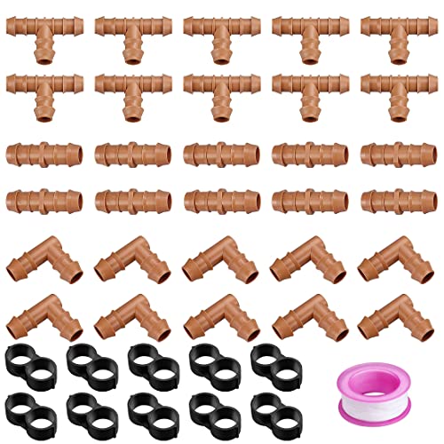 HUAZIZ 40 Pcs Bewässerungssystem Set Tropfbewässerung Sprinkler Bewässerungsanschluss Schlauch T-Stücken Bewässerungszubehör Für Garten, landwirtschaftliches Bewässerungssystem HUAZIZ 40 Pcs Bewässerungssystem Set Tropfbewässerung Sprinkler Bewässerungsanschluss Schlauch T-Stücken Bewässerungszubehör Für Garten, landwirtschaftliches Bewässerungssystem von HUAZIZ