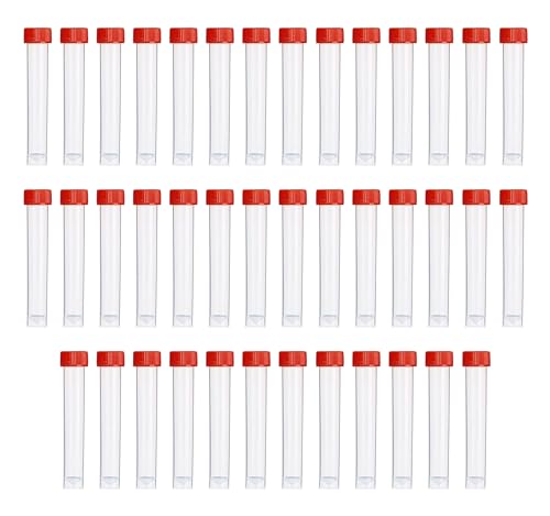 HUAZIZ 40 Stück Probenröhrchen mit Deckel und abgestuften Markierungen, 10ml orange Abdeckung Reagenzglasprobe Plastikröhrchen Reagenzglas Reagenzgläser Probierrohr für Labor und Krankenhaus HUAZIZ 40 Stück Probenröhrchen mit Deckel und abgestuften Markierungen, 10ml orange Abdeckung Reagenzglasprobe Plastikröhrchen Reagenzglas Reagenzgläser Probierrohr für Labor und Krankenhaus von HUAZIZ
