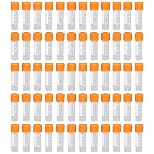 HUAZIZ 60 Stück Probenröhrchen 1.8ml Orange mit Deckel und abgestuften Markierungen,Kunststoff Kryoröhrchen Reagenzglasprobe Plastikröhrchen Reagenzglas Reagenzgläser Probierrohr für Labor HUAZIZ 60 Stück Probenröhrchen 1.8ml Orange mit Deckel und abgestuften Markierungen,Kunststoff Kryoröhrchen Reagenzglasprobe Plastikröhrchen Reagenzglas Reagenzgläser Probierrohr für Labor von HUAZIZ