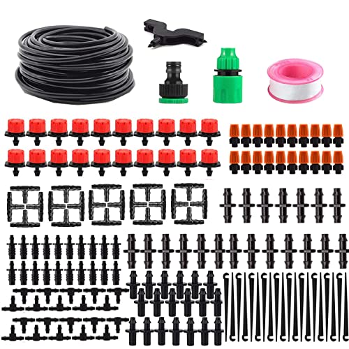 HUAZIZ Bewässerung Kit,15 Meter Tropfbewässerung Garten Bewässerungssystem DIY Micro Drip System Automatische Sprinkler Micro Drip System Misting System für Tomaten Bewässerung Garten Zimmerpflanzen HUAZIZ Bewässerung Kit,15 Meter Tropfbewässerung Garten Bewässerungssystem DIY Micro Drip System Automatische Sprinkler Micro Drip System Misting System für Tomaten Bewässerung Garten Zimmerpflanzen von HUAZIZ