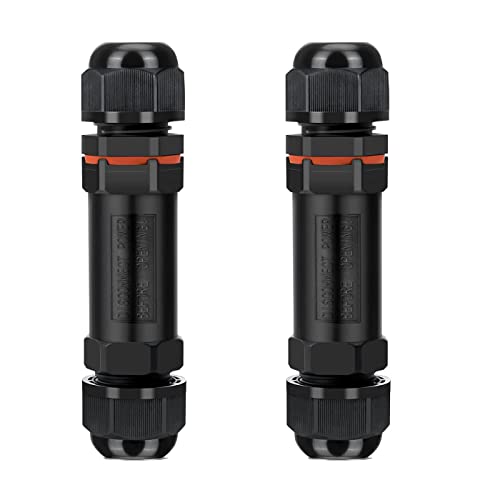HUAZIZ Kabelverbinder Wasserdicht IP68 3 Polig für Ø1-13 mm Kabeldurchmesser, 2 Stück Verteilerdose Außen Erdkabel Abzweigdose Garten Kabelmuffe Verbindungsmuffe Verbindungsbox HUAZIZ Kabelverbinder Wasserdicht IP68 3 Polig für Ø1-13 mm Kabeldurchmesser, 2 Stück Verteilerdose Außen Erdkabel Abzweigdose Garten Kabelmuffe Verbindungsmuffe Verbindungsbox von HUAZIZ