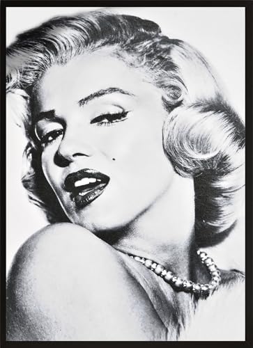 HUBDECO Bild Wanddekoration Poster - Hochwertiges Poster gedruckt auf 200g/m2 Posterpapier - Tolle Zimmerdekoration - Schlafzimmer Bilder - Ohne Ramen - 70x50cm - Marilyn Monroe 1 von HUBDECO