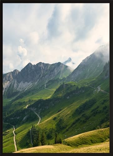 HUBDECO Bild Wanddekoration Poster - Hochwertiges Poster gedruckt auf 200g/m2 Posterpapier - Tolle Zimmerdekoration - Schlafzimmer Bilder - Ohne Ramen - 70x50cm - Tatragebirge Nebel HUBDECO Bild Wanddekoration Poster - Hochwertiges Poster gedruckt auf 200g/m2 Posterpapier - Tolle Zimmerdekoration - Schlafzimmer Bilder - Ohne Ramen - 70x50cm - Tatragebirge Nebel von HUBDECO