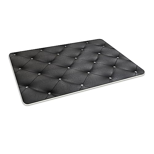 HUBDECO Flexible Schutzmatte aus Strapazierfähigem Printfloor - Schutzunterlage Unter Sessel, Stuhl - Anti-Rutsch - Schützt Boden vor Kratzern - Zimmerdekoration - 120x90 cm Wie Leder von HUBDECO