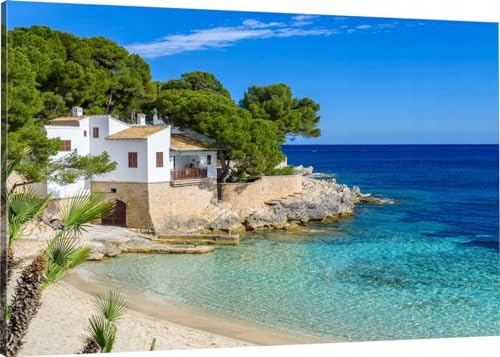 HUBDECO Leinwand Bilder Wohnzimmer - Bilder, Poster, Kunstdrucke - Leinwandbild - Bild auf Leinwand - Tolle Zimmerdekoration - Schlafzimmer Bilder - 100x70 cm Mallorca Strand HUBDECO Leinwand Bilder Wohnzimmer - Bilder, Poster, Kunstdrucke - Leinwandbild - Bild auf Leinwand - Tolle Zimmerdekoration - Schlafzimmer Bilder - 100x70 cm Mallorca Strand von HUBDECO