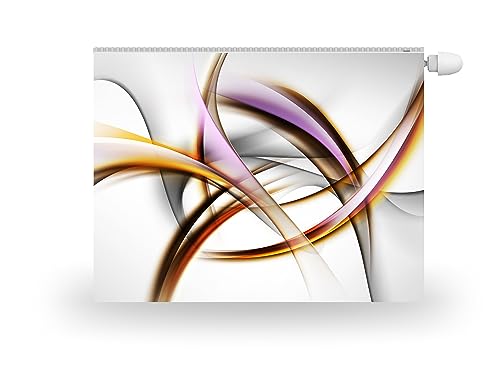 HUBDECO Magnetische Heizkörperverkleidung - 100x60 cm - Magnet Heizkörperabdeckung - Motiv Abstraktion 5 - Wasserdicht Erhöhte Abriebfestigkeit Paneel-Heizkörperabdeckung von HUBDECO