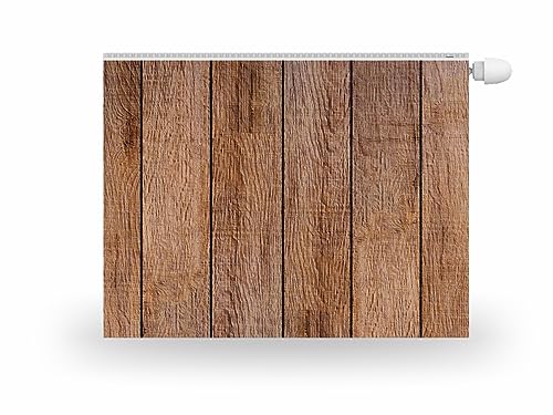 HUBDECO Magnetische Heizkörperverkleidung - 100x60 cm - Magnet Heizkörperabdeckung - Motiv Hölzerne Dielen - Wasserdicht Erhöhte Abriebfestigkeit Paneel-Heizkörperabdeckung von HUBDECO