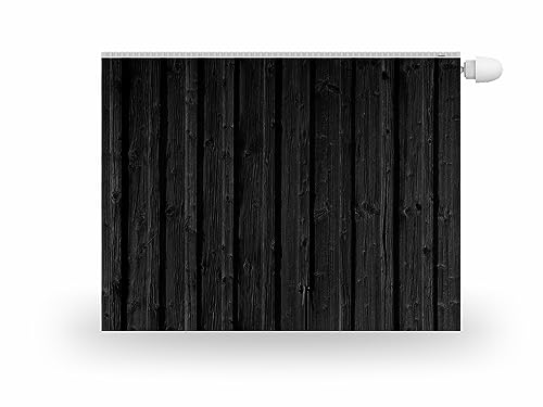 HUBDECO Magnetische Heizkörperverkleidung - 100x60 cm - Magnet Heizkörperabdeckung - Motiv Schwarze Bretter - Wasserdicht Erhöhte Abriebfestigkeit Paneel-Heizkörperabdeckung von HUBDECO