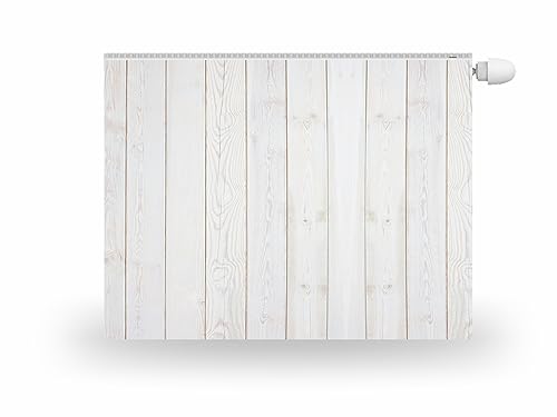 HUBDECO Magnetische Heizkörperverkleidung - 100x60 cm - Magnet Heizkörperabdeckung - Motiv Weißes Holz - Wasserdicht Erhöhte Abriebfestigkeit Paneel-Heizkörperabdeckung HUBDECO Magnetische Heizkörperverkleidung - 100x60 cm - Magnet Heizkörperabdeckung - Motiv Weißes Holz - Wasserdicht Erhöhte Abriebfestigkeit Paneel-Heizkörperabdeckung von HUBDECO
