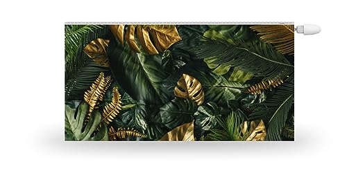 HUBDECO Magnetische Heizkörperverkleidung - 120x60 cm - Magnet Heizkörperabdeckung - Motiv Blattgold - Wasserdicht Erhöhte Abriebfestigkeit Paneel-Heizkörperabdeckung von HUBDECO