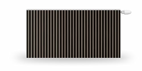 HUBDECO Magnetische Heizkörperverkleidung - 120x60 cm - Magnet Heizkörperabdeckung - Motiv Elegante Latten - Wasserdicht Erhöhte Abriebfestigkeit Paneel-Heizkörperabdeckung von HUBDECO