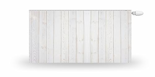HUBDECO Magnetische Heizkörperverkleidung - 120x60 cm - Magnet Heizkörperabdeckung - Motiv Weißes Holz - Wasserdicht Erhöhte Abriebfestigkeit Paneel-Heizkörperabdeckung HUBDECO Magnetische Heizkörperverkleidung - 120x60 cm - Magnet Heizkörperabdeckung - Motiv Weißes Holz - Wasserdicht Erhöhte Abriebfestigkeit Paneel-Heizkörperabdeckung von HUBDECO