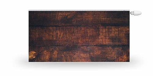 HUBDECO Magnetische Heizkörperverkleidung - 140x60 cm - Magnet Heizkörperabdeckung - Motiv Gealterte Bretter - Wasserdicht Erhöhte Abriebfestigkeit Paneel-Heizkörperabdeckung von HUBDECO