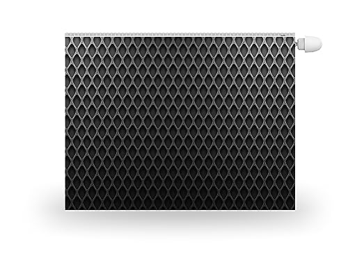 HUBDECO Magnetische Heizkörperverkleidung - 80x60 cm - Magnet Heizkörperabdeckung - Motiv Metall - Wasserdicht Erhöhte Abriebfestigkeit Paneel-Heizkörperabdeckung von HUBDECO