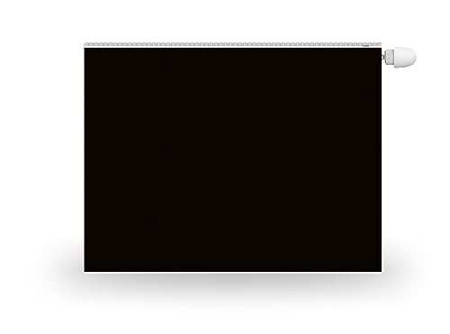 HUBDECO Magnetische Heizkörperverkleidung - 80x60 cm - Magnet Heizkörperabdeckung - Motiv Schwarz - Wasserdicht Erhöhte Abriebfestigkeit Paneel-Heizkörperabdeckung von HUBDECO