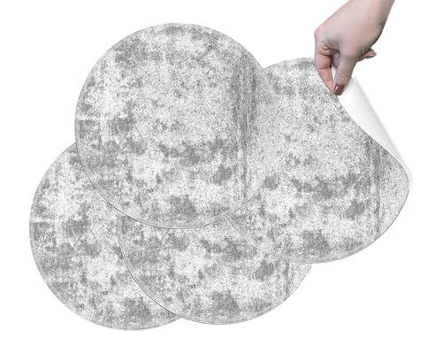 HUBDECO Strapazierfähige Schützende Esstischmatten - Set mit 4 Abwaschbaren Vinyl-Tischmatten - Platzdeckchen für Küche - Tischmatte - Tischsets Abwaschbar - 36x36cm - Gesägter Beton HUBDECO Strapazierfähige Schützende Esstischmatten - Set mit 4 Abwaschbaren Vinyl-Tischmatten - Platzdeckchen für Küche - Tischmatte - Tischsets Abwaschbar - 36x36cm - Gesägter Beton von HUBDECO