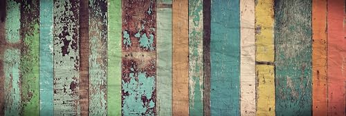 HUBDECO - Teppichläufer - Küchenteppich - Badezimmerteppich - 40x120cm - Bunte Holz Bretter HUBDECO - Teppichläufer - Küchenteppich - Badezimmerteppich - 40x120cm - Bunte Holz Bretter von HUBDECO