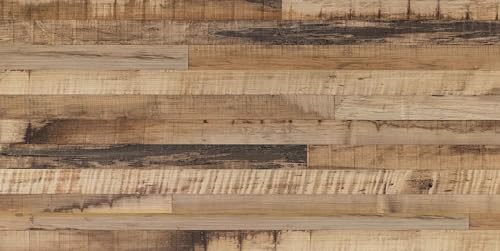 HUBDECO - Teppich - Küchenteppich - Badezimmerteppich - Badteppich - Küchenläufer - Teppich Läufer - Teppich Küche - PCV, Vinyl - rutschfest - Holz Bretter Motiv - 76x152cm von HUBDECO