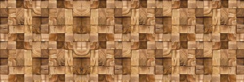 HUBDECO - Teppich - Küchenteppich - Badezimmerteppich - Badteppich - Küchenläufer - Teppich Läufer - Teppich Küche - PCV, Vinyl - rutschfest - Holz Imitat - 60x180cm von HUBDECO