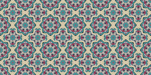 HUBDECO - Teppich - Küchenteppich - Badezimmerteppich - Badteppich - Küchenläufer - Teppich Läufer - Teppich Küche - PCV, Vinyl - rutschfest - Mandala Ornamente - 60x120cm von HUBDECO