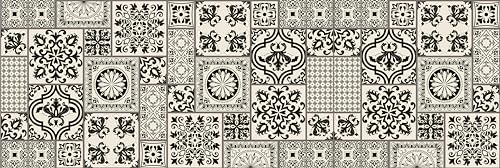 HUBDECO - Teppich - Küchenteppich - Badezimmerteppich - Badteppich - Küchenläufer - Teppich Läufer - Teppich Küche - PCV, Vinyl - rutschfest - Türkische Ornamente - 60x180cm HUBDECO - Teppich - Küchenteppich - Badezimmerteppich - Badteppich - Küchenläufer - Teppich Läufer - Teppich Küche - PCV, Vinyl - rutschfest - Türkische Ornamente - 60x180cm von HUBDECO